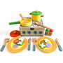 Wooden Toy Kitchen Accessories Cook And Dine Set, thumbnail 4 of 8