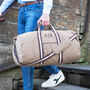 Personalised Canvas Holdall With Shoulder Strap, thumbnail 6 of 12
