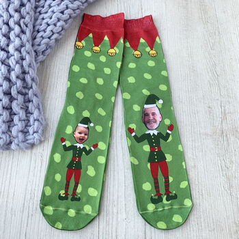 Become An Elf Photo Socks, 2 of 3