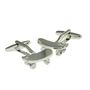 Personalised Silver Coloured Skateboard Cufflinks, thumbnail 4 of 4