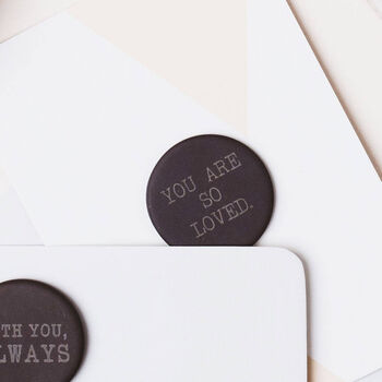 'So Loved' Engraved Love Token Valetines Day Gift For Him Or Her, 4 of 5