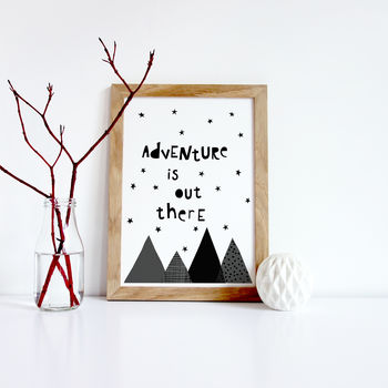 Adventure Is Out There, Kids Nursery Print, 3 of 4