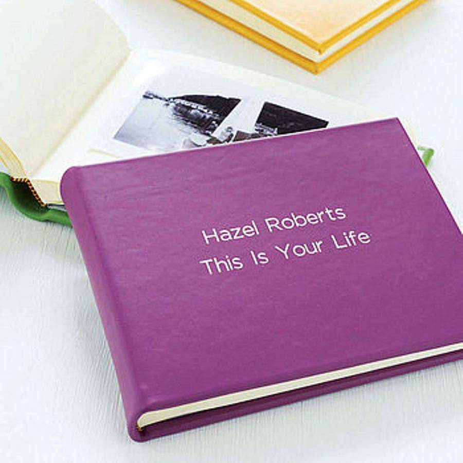 Personalised Leather Photo Album By Noble Macmillan ...