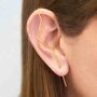 Zig Zag Oxidised Silver Single Ear Cuff Earring, thumbnail 5 of 7