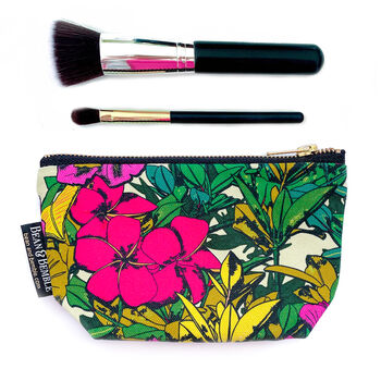 Cosmetic And Makeup Bag Gift Set Tropical Floral, 11 of 12