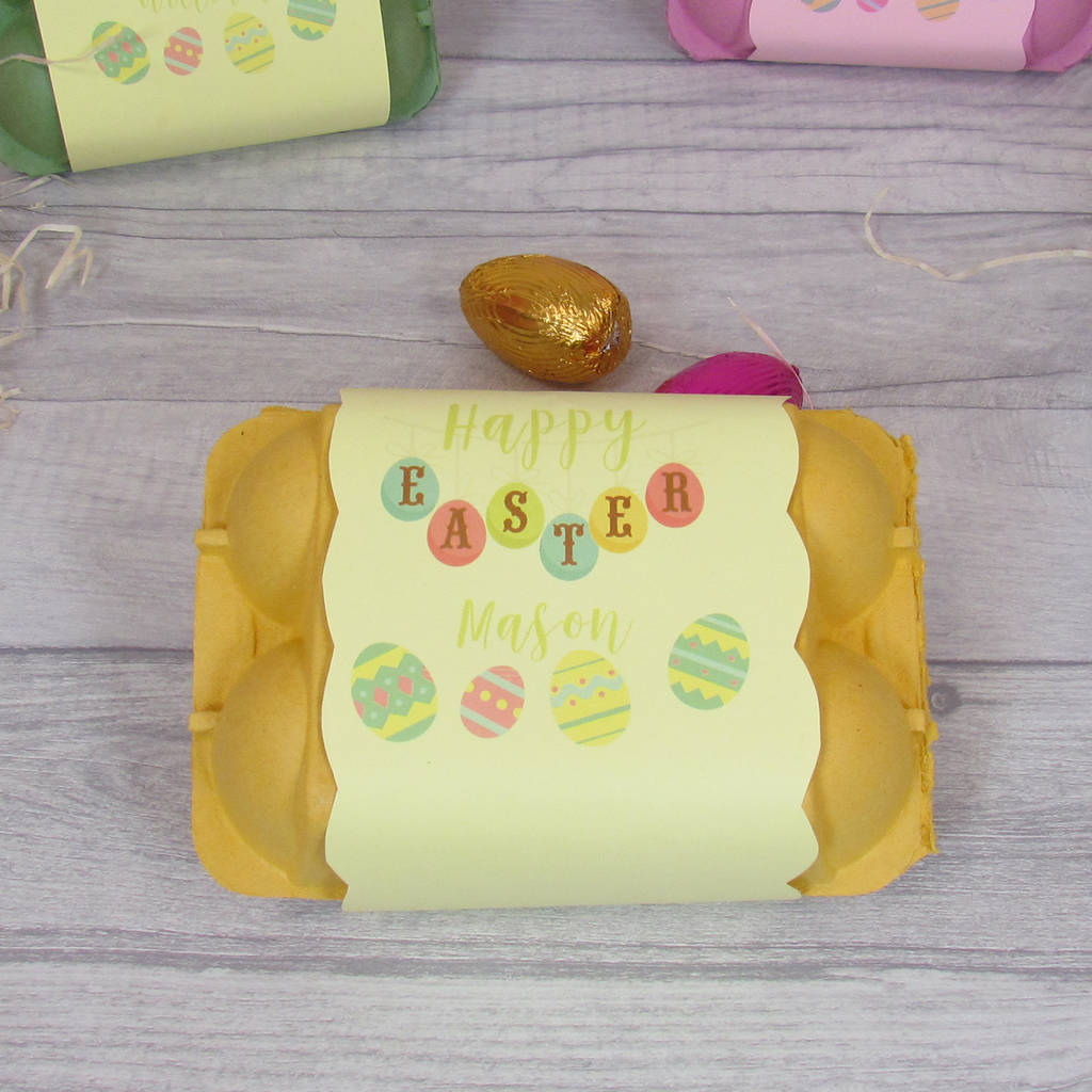 personalised easter egg box by perfect personalised gifts
