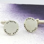 Personalised Disc Cuff Links, thumbnail 4 of 8