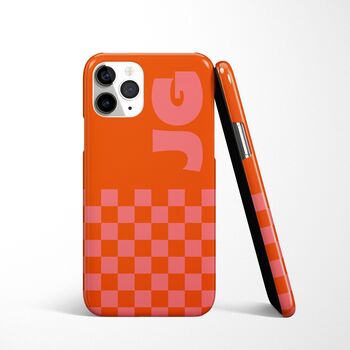 Initial Check Phone Personalised Case Name Durable iPhone Samsung Mobile Cover, 7 of 12