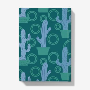 A5 Hardback Notebook Featuring A Mexican Cactus Pattern, 4 of 4