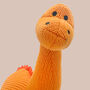 Dinosaur Soft Toy And Personalised Pyjamas, Orange, thumbnail 4 of 9