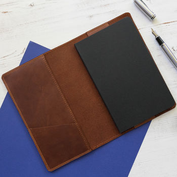 Personalised Moleskine Leather Notebook Cover, 4 of 8