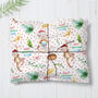 Personalised Christmas Monkey Gift Wrapping Paper, thumbnail 1 of 3