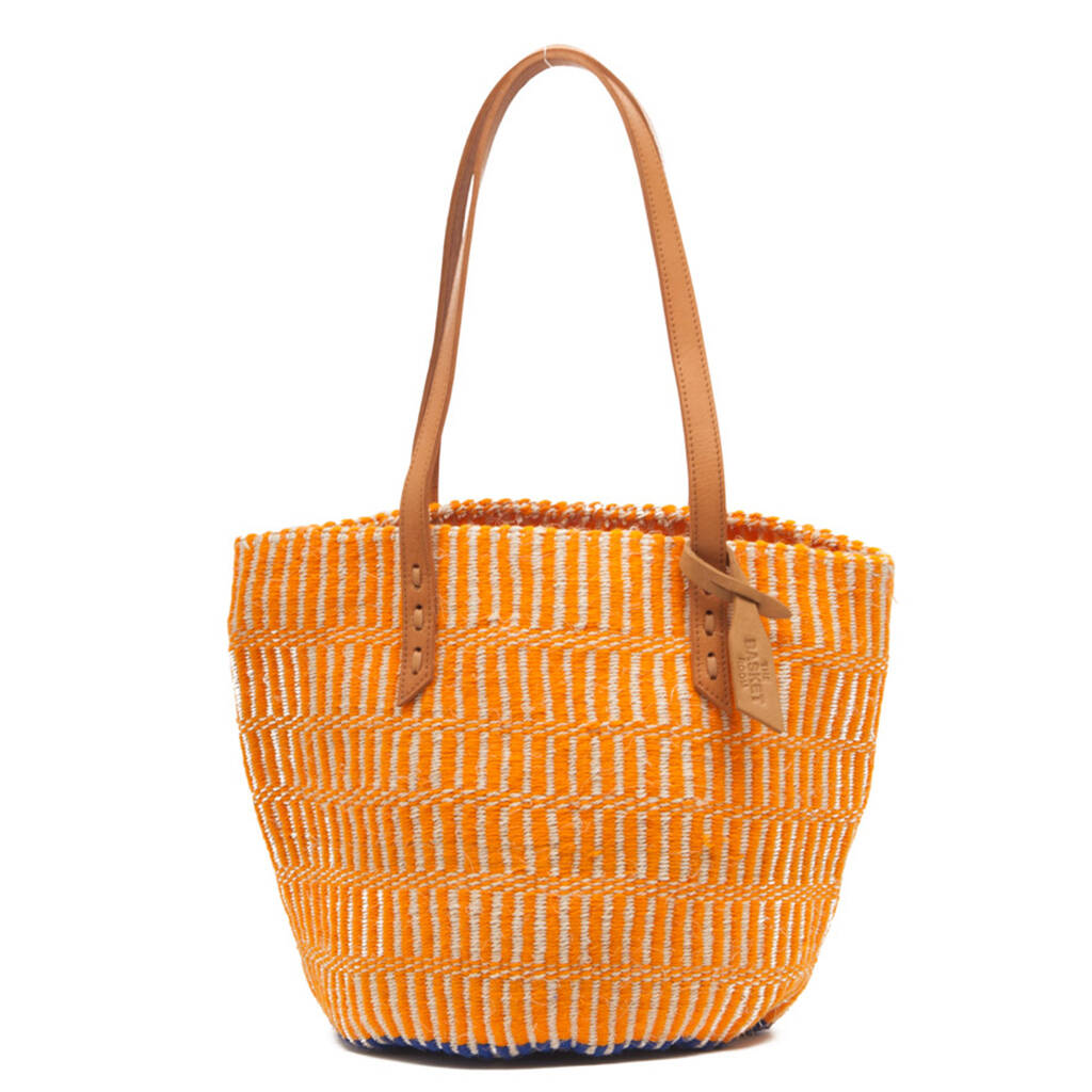 large orange tote