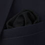 Wedding Handmade Polyester Knitted Pocket Square In Black, thumbnail 3 of 12