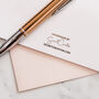Personalised Wedding Thank You Card With Rose Gold Foil, thumbnail 7 of 7