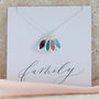 Family Birthstone Marquise Charm Necklace, thumbnail 8 of 12