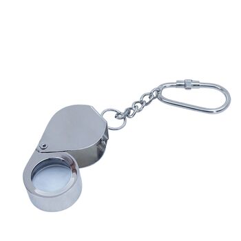 Personalised Silver Colour Loupe With Keyring, 5 of 8