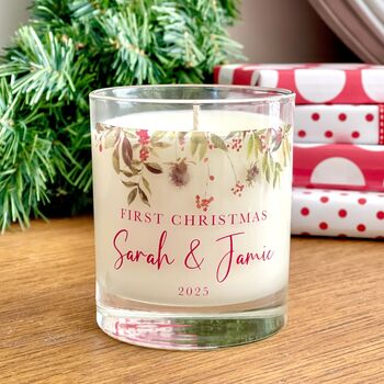 First Christmas Personalised Soy Candle Gift, 3 of 3