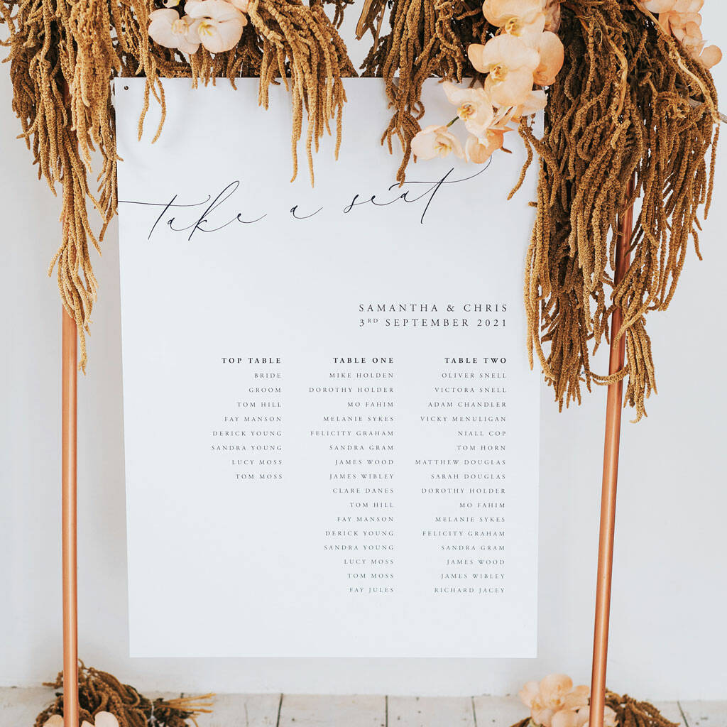 Image of Samantha Table Plan