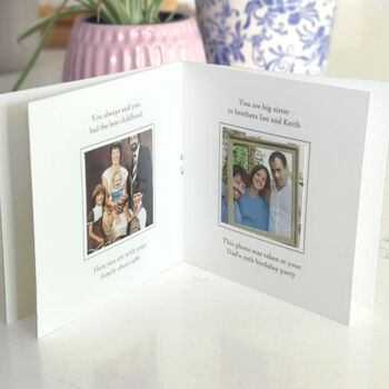 50th Fifty Birthday Story Of You Memory Keepsake Card, 3 of 5