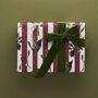 Christmas Gift Wrap Carnivalesque Red Stripe, thumbnail 2 of 5