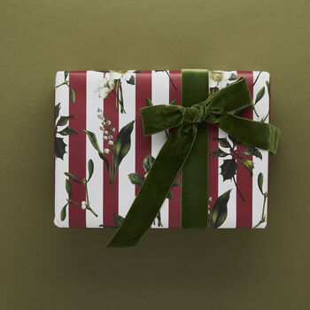 Christmas Gift Wrap Carnivalesque Red Stripe, 2 of 5