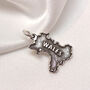 Personalised Sterling Silver Any Country Map Charm, thumbnail 7 of 12