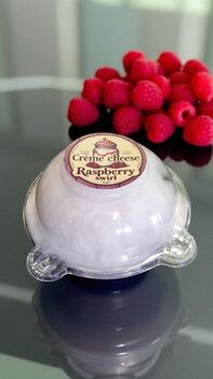 Crème Cheese And Raspberry Swirl Candy Floss Cake, 7 of 10