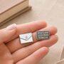 Personalised Exam Good Luck Pin Badge, thumbnail 1 of 8