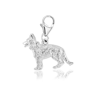 Alsatian Charm Sterling Silver, 5 of 12