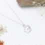 Sterling Silver Paw Print Necklace, thumbnail 3 of 5