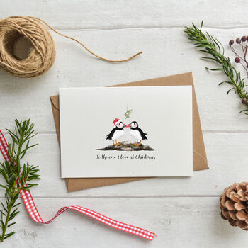 Puffin Christmas Love Card, 2 of 2