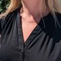 The Paperclip Necklace, Silver, thumbnail 2 of 3
