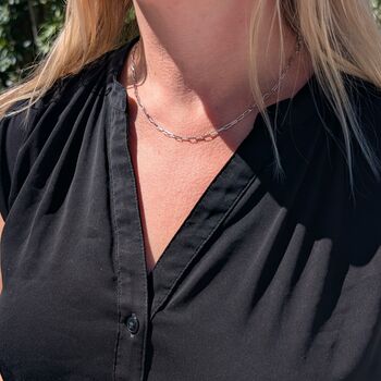 The Paperclip Necklace, Silver, 2 of 3