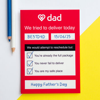 Delivery Themed Father's Day Card, 2 of 5
