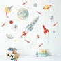 Space Rockets Fabric Wall Sticker, thumbnail 2 of 7