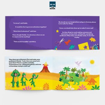 Personalised Daddy And Children Story Book 'Dress Up Adventure', 4 of 9