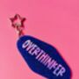 The 'Overthinker' Sparkly Motel Keyring / Relatable Gift For Her / Birthday Gift Or Stocking Filler, thumbnail 6 of 7
