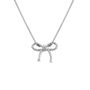 Bow Necklace – Gold/Silver, thumbnail 4 of 5