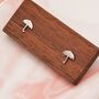 Sterling Silver Umbrella Stud Earrings, thumbnail 7 of 12