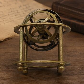 Custom Antique Style Three Inch Celestial Armillary, 5 of 5