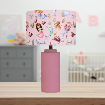 Mermaids And Friends Lampshade, Pink, 2 of 2