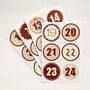 Scandi Christmas Advent One 24 Stickers, Bags, Boxes, thumbnail 3 of 12