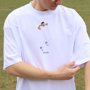 Jimmy Anderson England Cricket Oversized T Shirt, 9 of 10