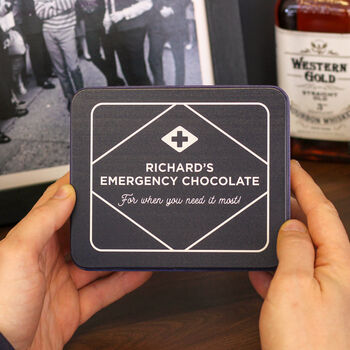 Personalised Emergency Chocolate Gift Tin Set, 3 of 7