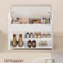 Shoe Storage Bench With Inner Compartment And Handles, thumbnail 7 of 10