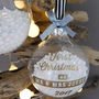 Personalised First Christmas As Mr And Mrs Bauble, thumbnail 1 of 4