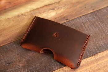 Personalised Slim Leather Card Holder, 4 of 7