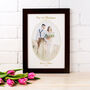 Personalised 1st Christmas As Husband And Wife Print, thumbnail 2 of 3