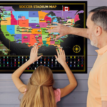 USA Soccer Scratch Off Map, 3 of 5